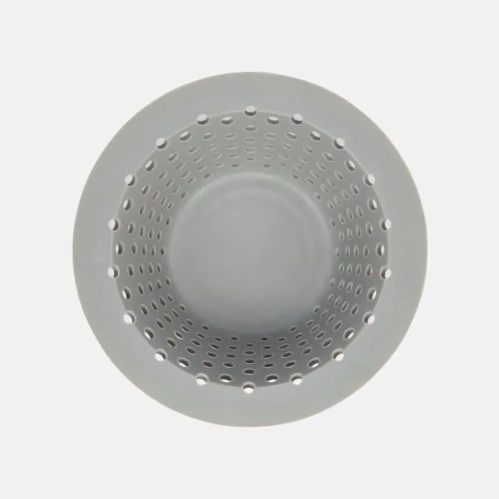 OXO Silicone Bath Drain Protector Gray Mildew-Resistant 4.5